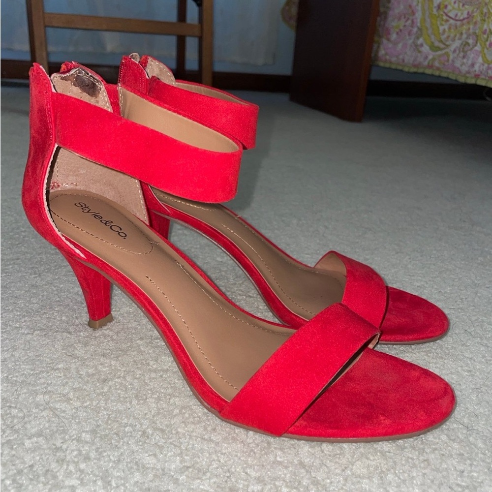 Style & Co. Bold Red High Heels